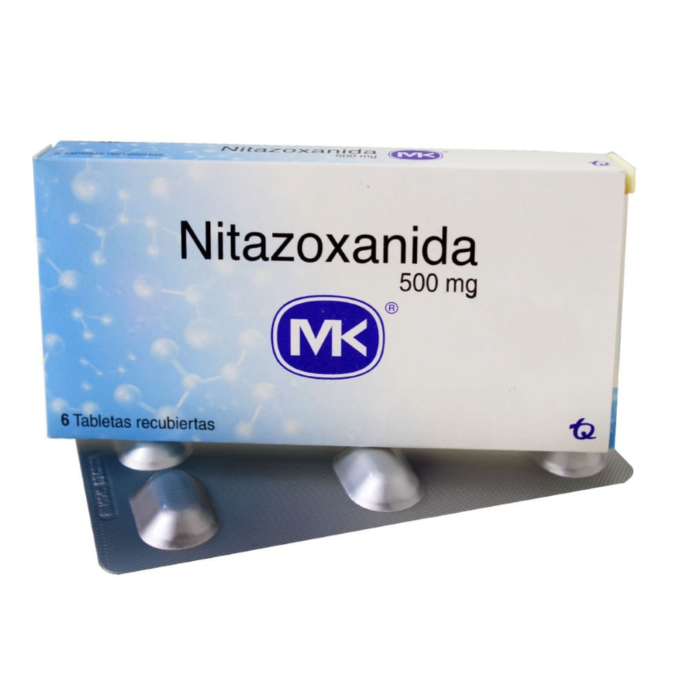 Nitazoxanida mk 500mg x 6 tabletas