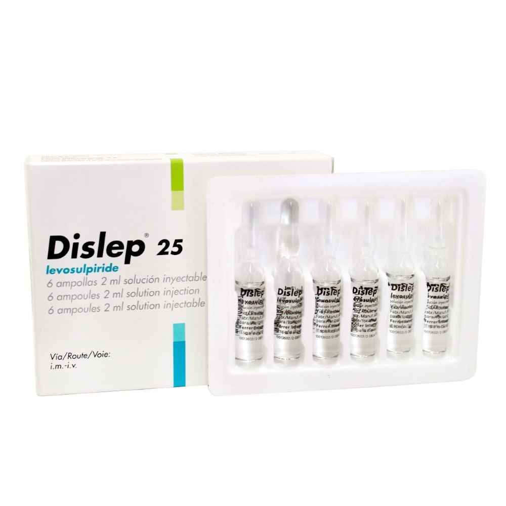 Dislep 25mg inyectable x 6 ampollas de 2ml