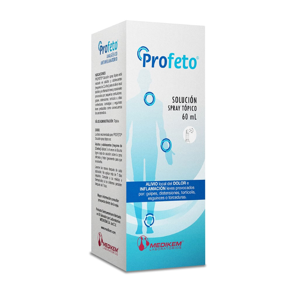 Profeto solucion spray topico frasco 60ml - Siman El Salvador