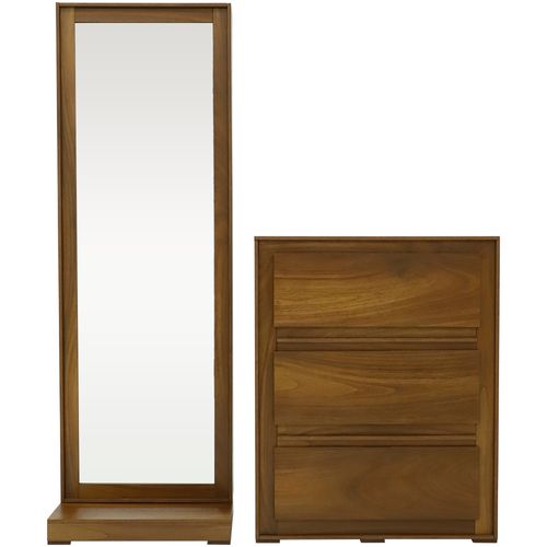 Gavetero con espejo Aspen 3 cajones 182 x 60 x 40