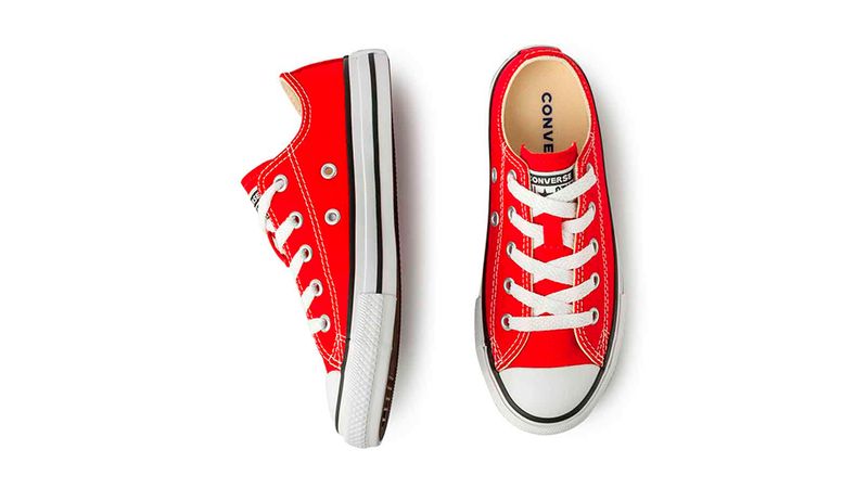 Calzado deportivo casual Converse color rojo para ni o