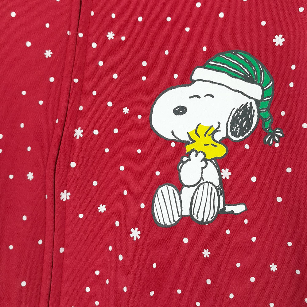 Pijama roja con estampado navideño de Snoopy para bebé niño - Siman ...