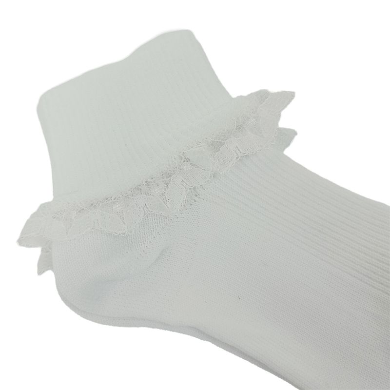 Set-de-3-pares-de-calcetines-blanco-solido-para-niña