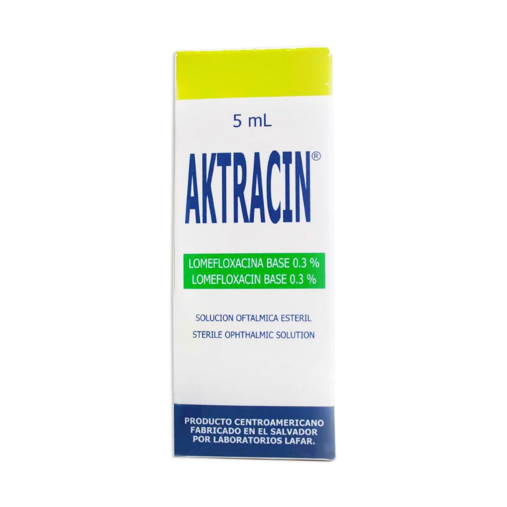 Aktracin solucion oftalmica frasco x 5ml