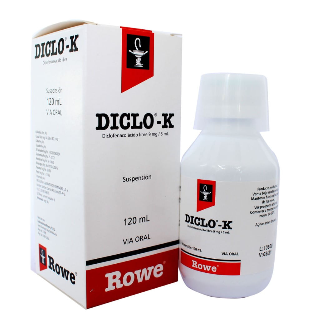 Diclok suspension 3mg/5ml frasco x 120ml Siman El Salvador