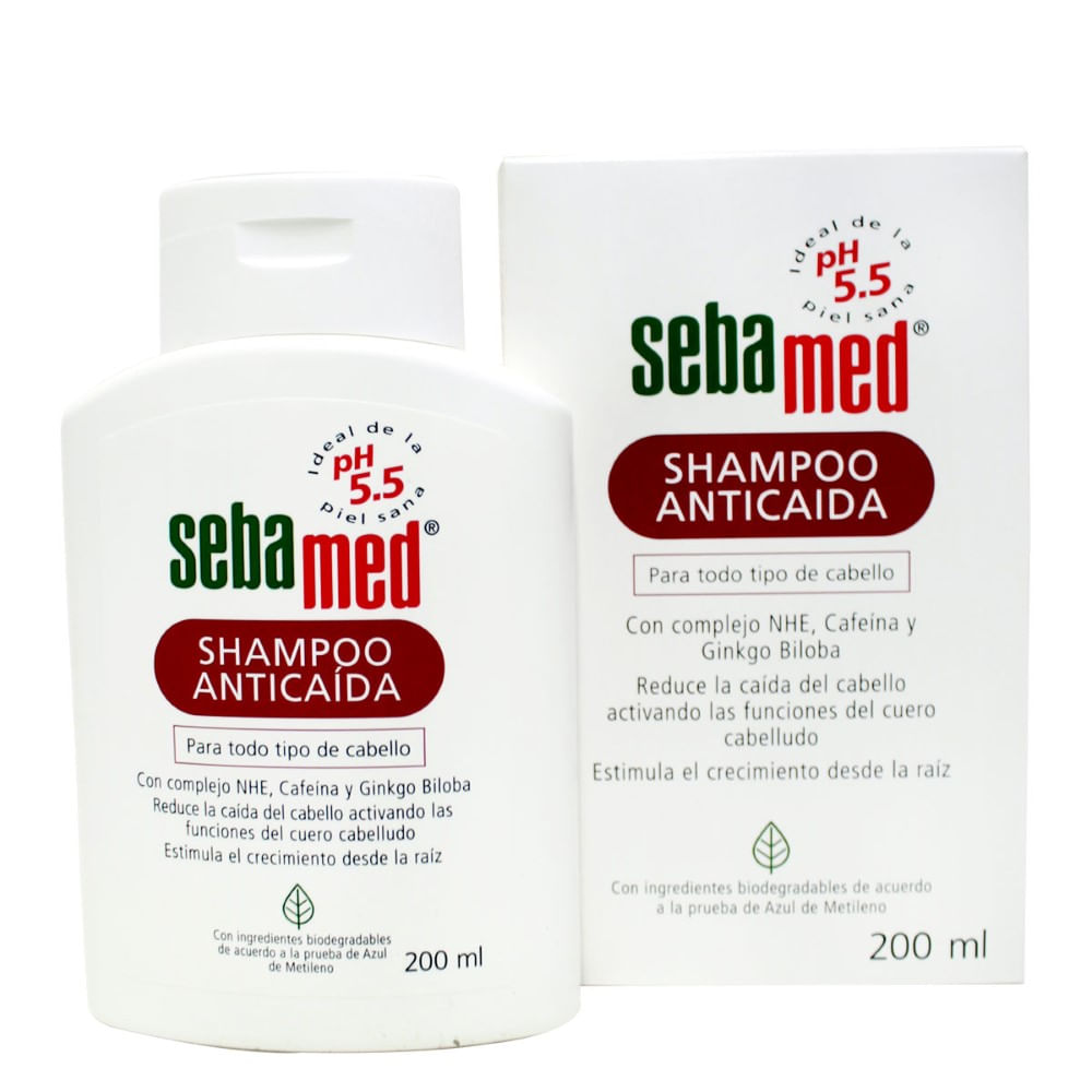 Shampoo anticaida frasco x 200 ml sebamed - Siman El Salvador