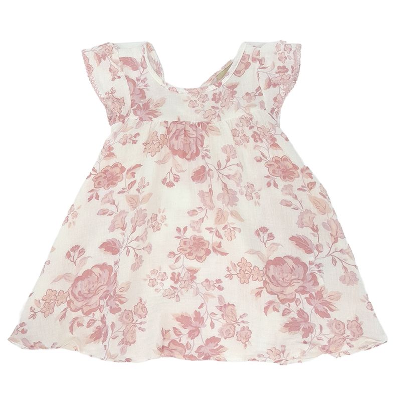 Vestido-blanco-con-estampado-de-flores-para-bebe-niña