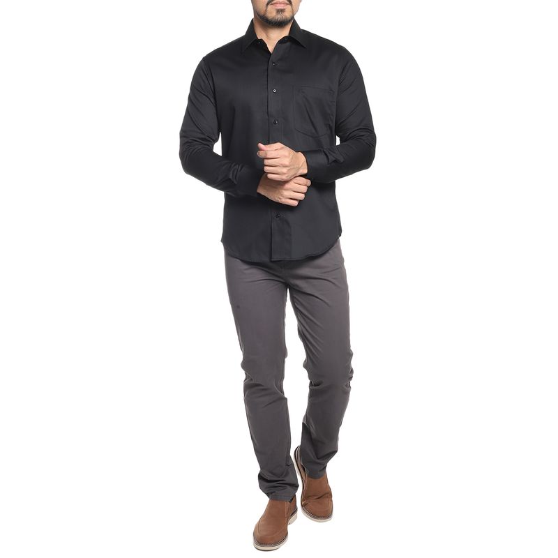 Pantalón Camisa Vestir Negra Camisa De Vestir Slim Fit Negra Para
