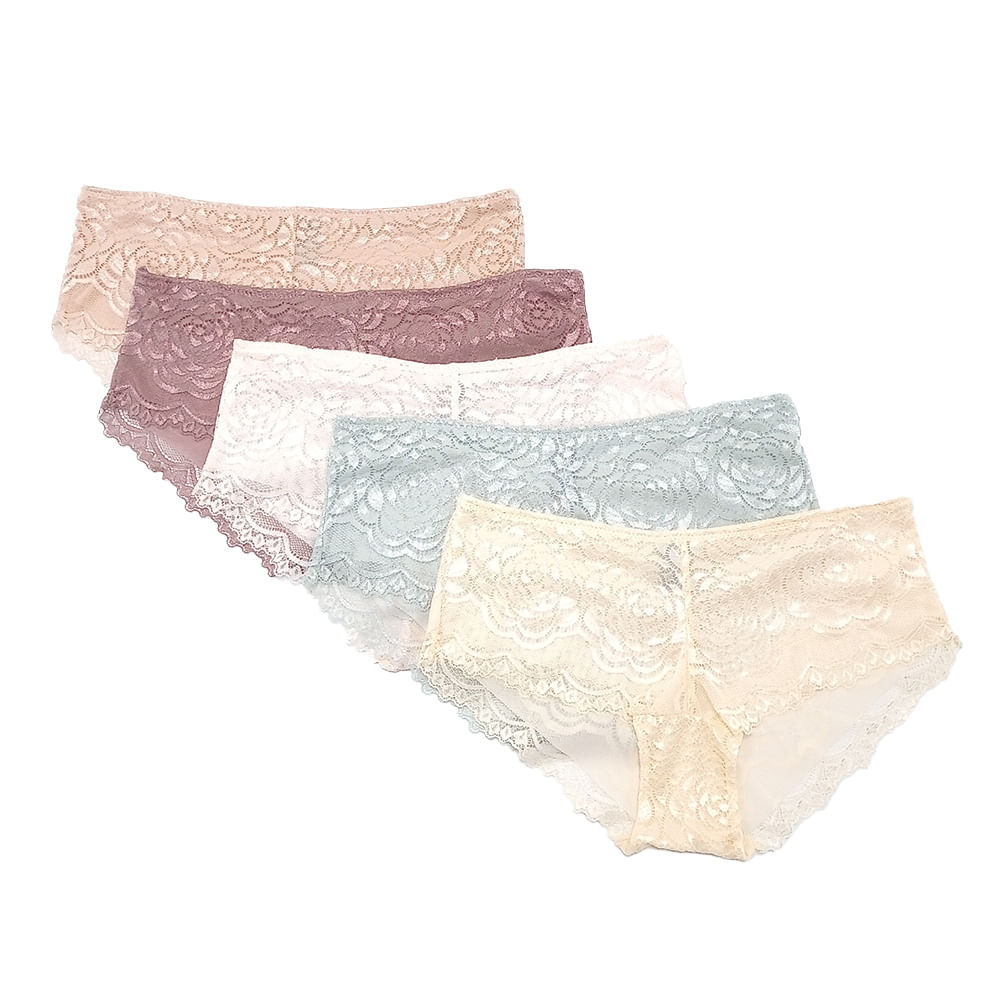 Set de 5 bloomers Rene Rofe multicolor para dama