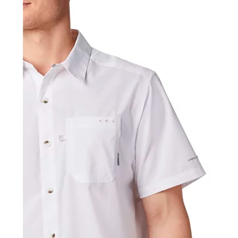 Columbia Camisa blanca Slack Tide para hombre