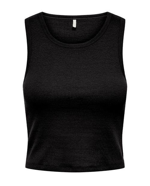 Camiseta Only tank top negra sin mangas para mujer