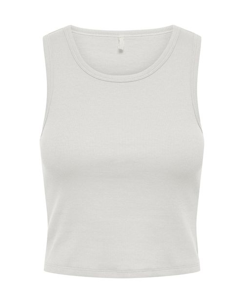 Camiseta Only tank top blanca sin mangas para mujer