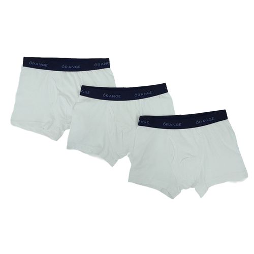 Set de 3 piezas ropa interior blanco sólido para niño