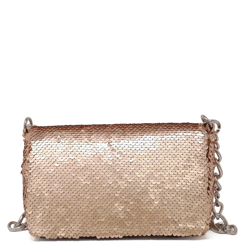 Cartera crossbody Sabrina color rose gold para mujer