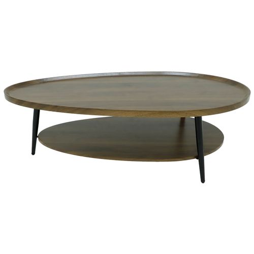 Mesa de centro ovalada