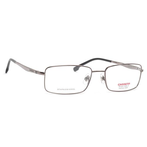 Aro completo cuadrado Carrera metal gris para hombre