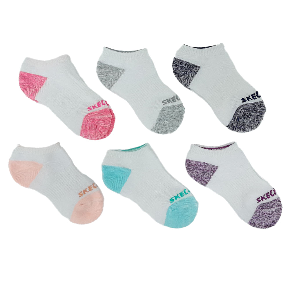 6 pares de calcetines con estampado multicolor niña, Moda de Mujer
