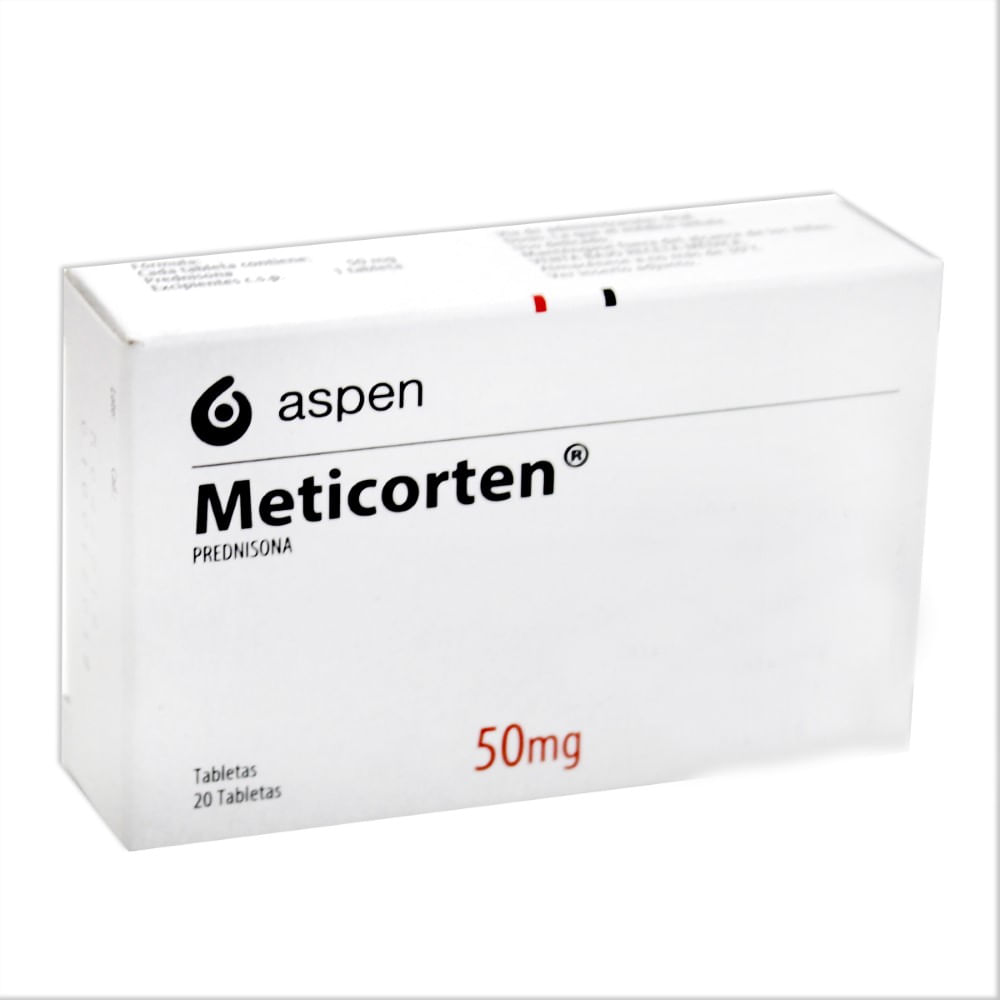 Meticorten 50mg x 20 tabletas - Siman El Salvador