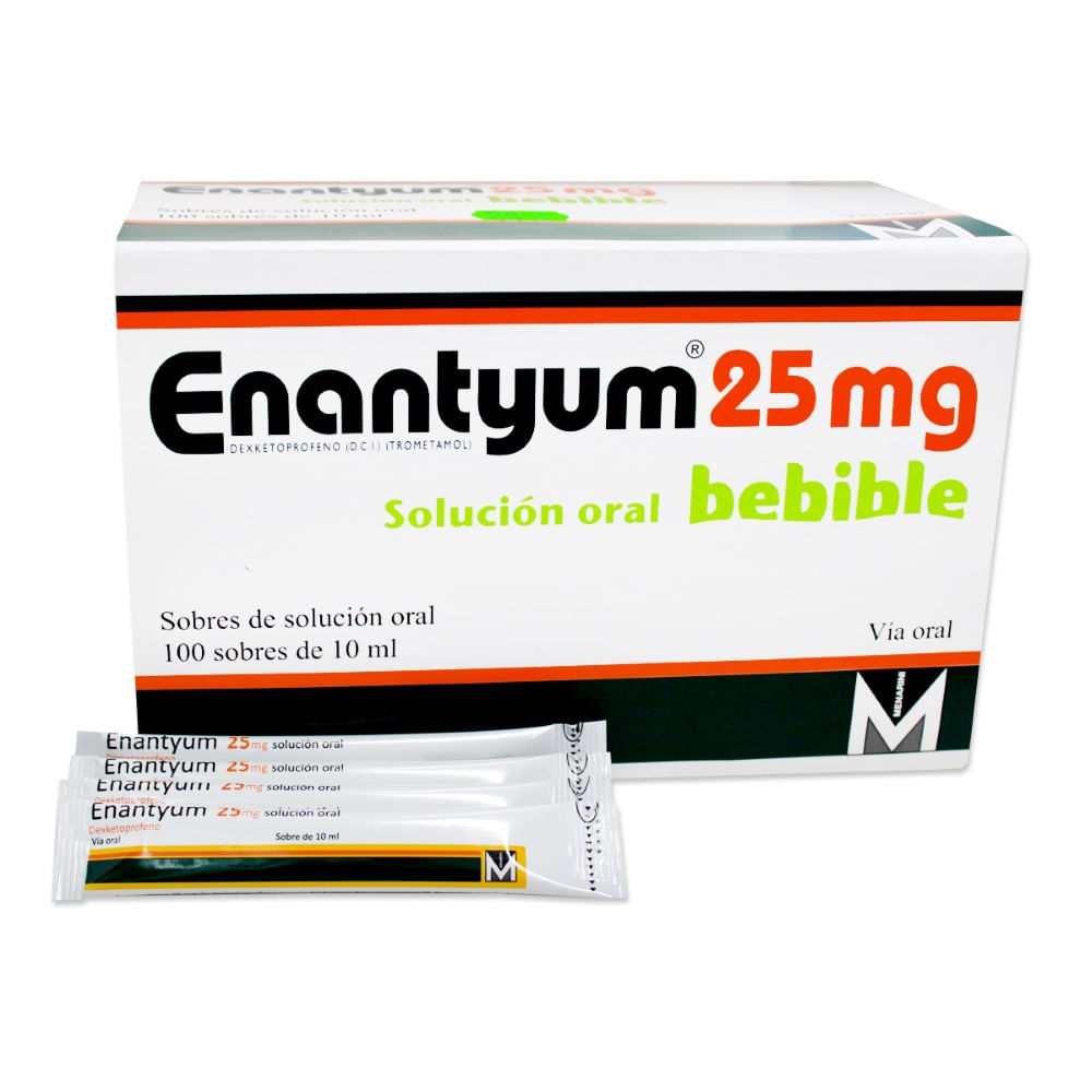 Enantyum 25 mg solucion oral x 100 sobres - Siman El Salvador
