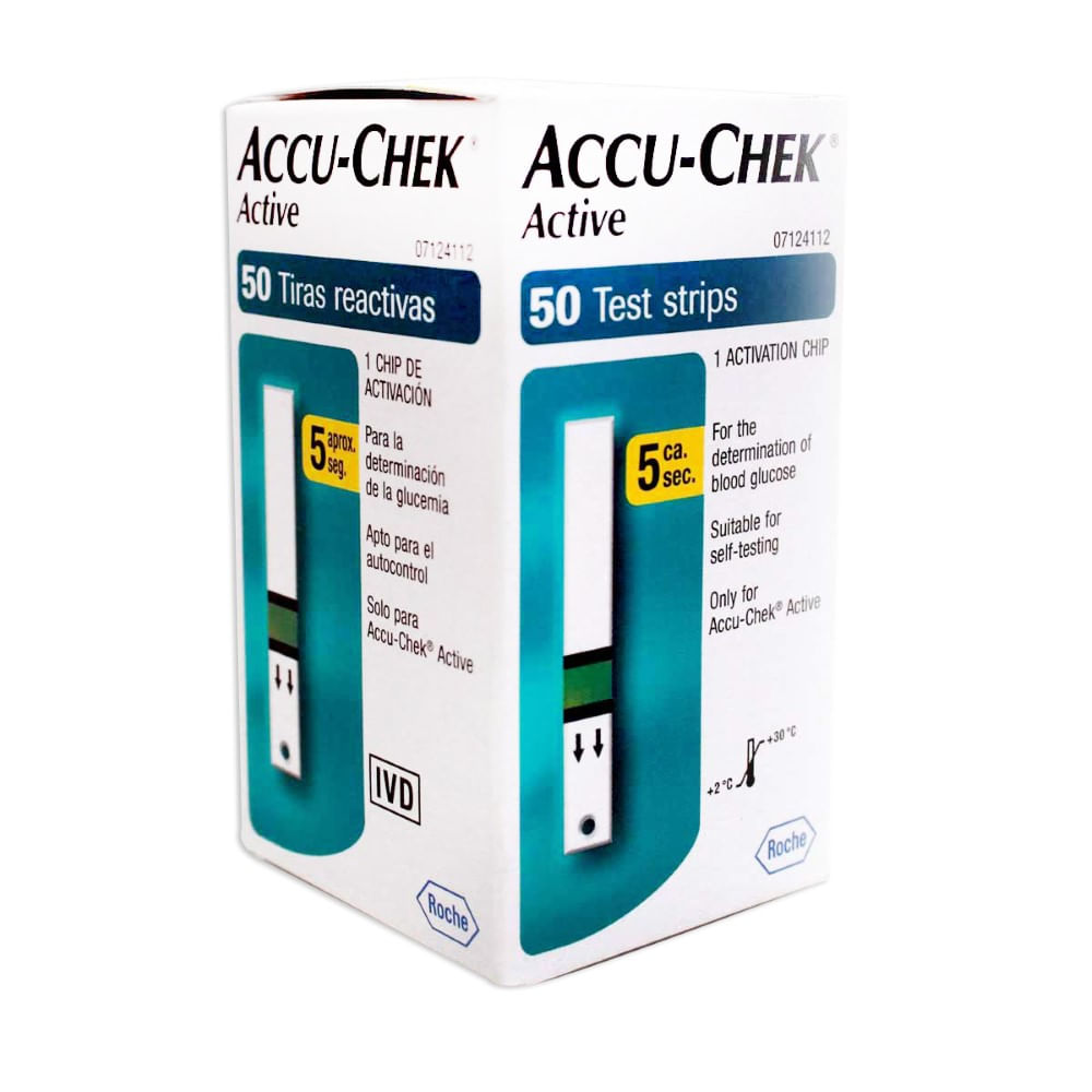 Accu-chek active frasco x 50 tiras - Siman El Salvador