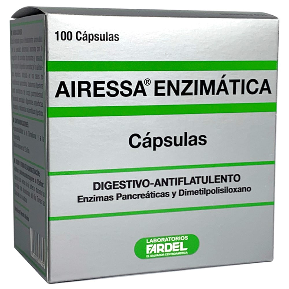 Airessa enzimatica x 100 capsulas - Siman El Salvador