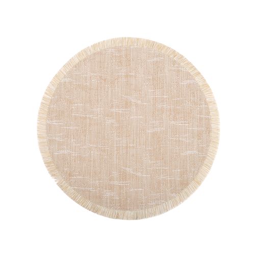Individual redondo para mesa con flecos 38 cm