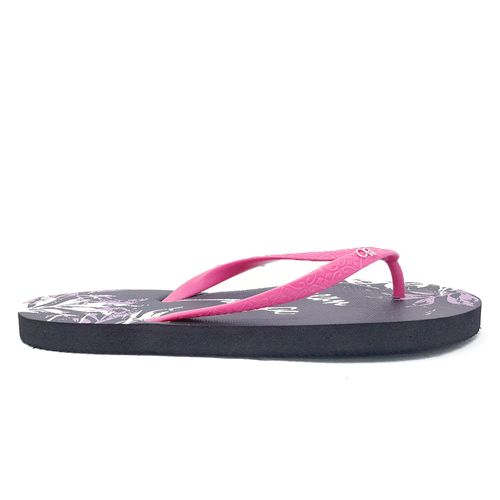 Sandalia de playa OP color negro-rosa para mujer