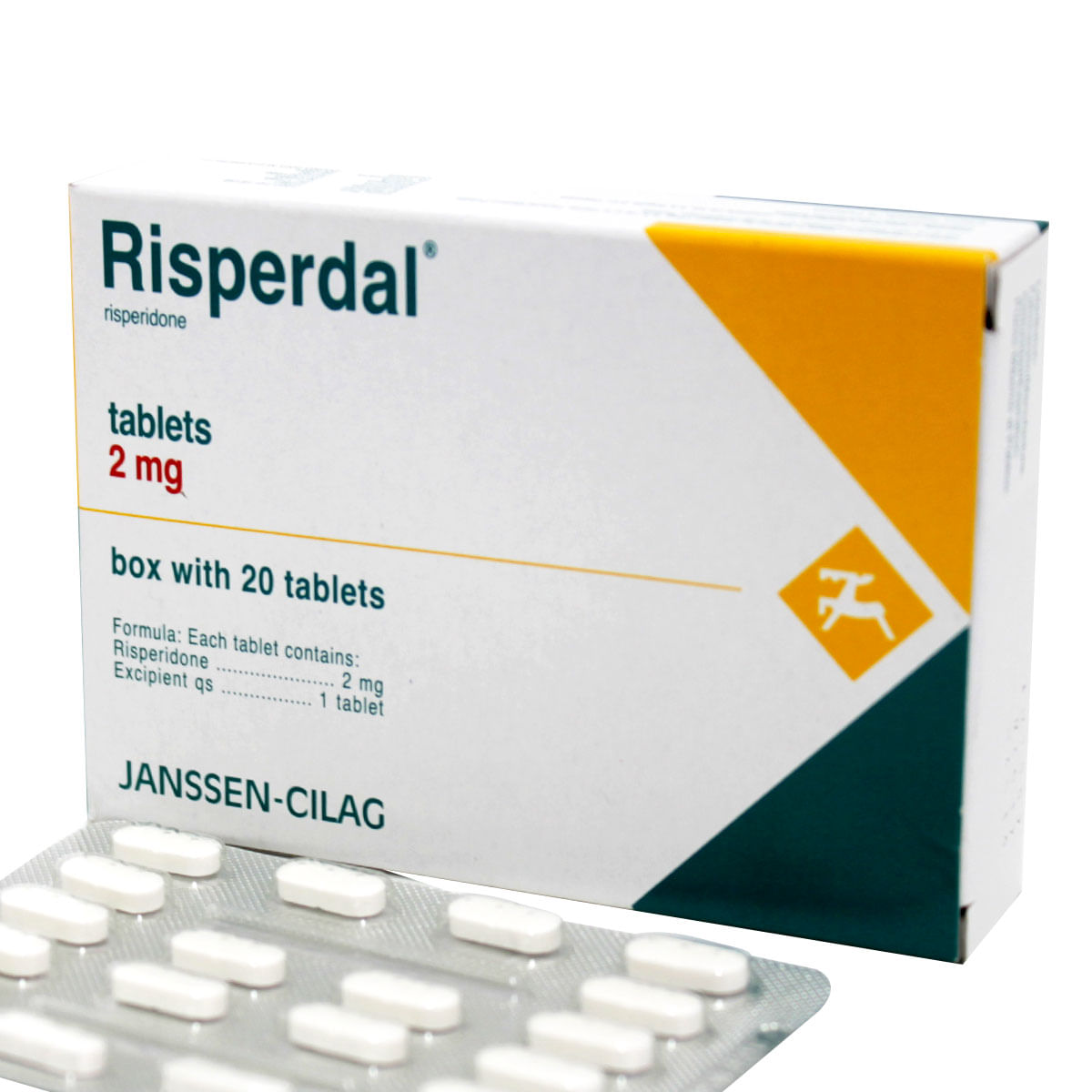 Risperdal 2 mg x 20 tabletas - Siman El Salvador