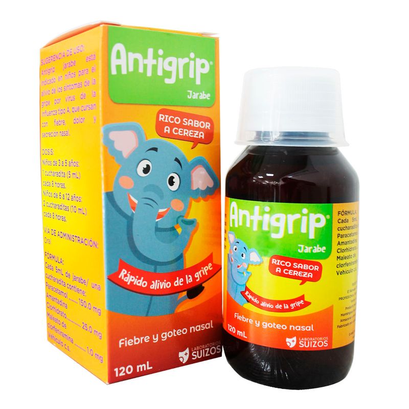 Antigrip jarabe frasco 120ml Siman El Salvador