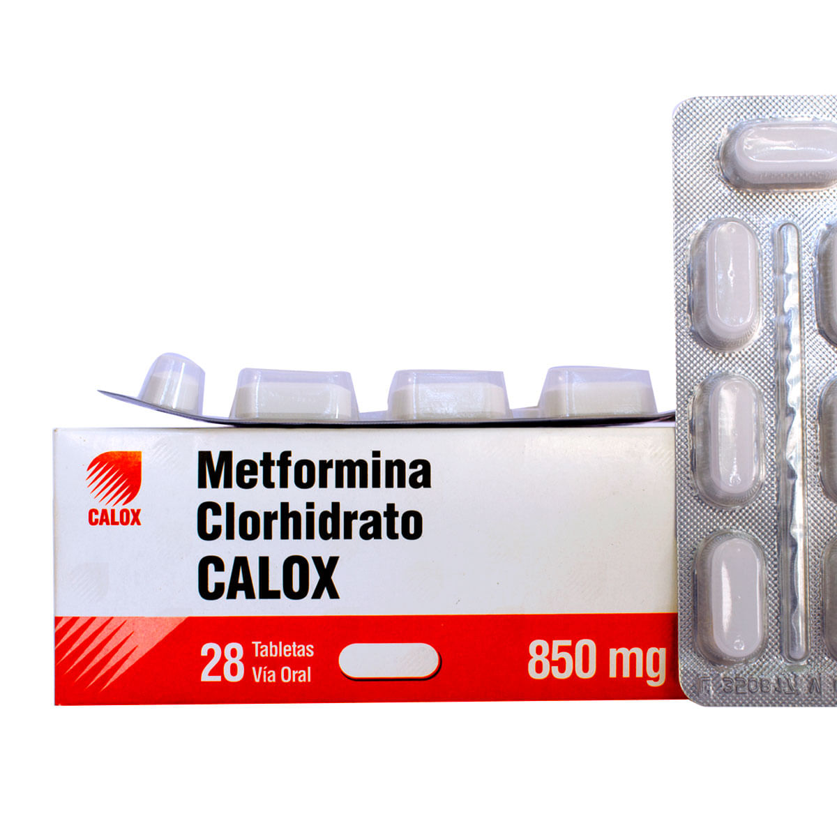 Metformina calox 850mg x 28 tabletas - Siman El Salvador