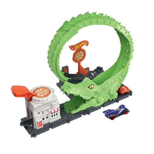 Pista Hot wheels city némesis cocodrilo