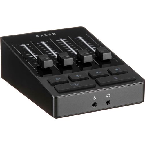 Mezclador de audio para broadcasting y streaming negro