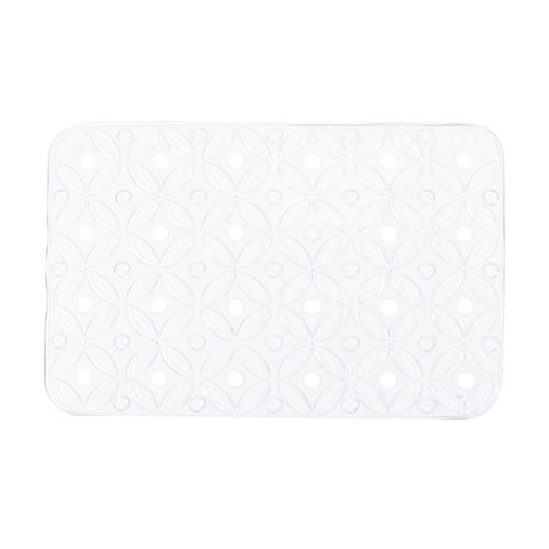 Alfombra antideslizante transparente para baño