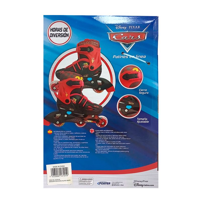 Cars patines en línea talla 31-34 Siman Costa Rica