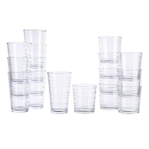 Set de vasos de vidrio 6 piezas 591 ml - Siman El Salvador