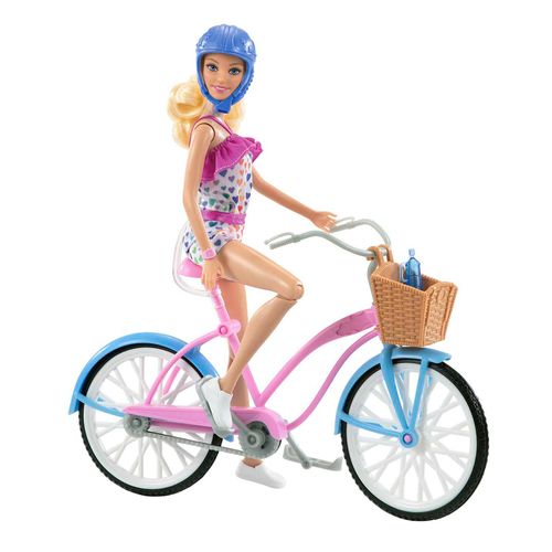 Barbie muñeca paseo en bicicleta