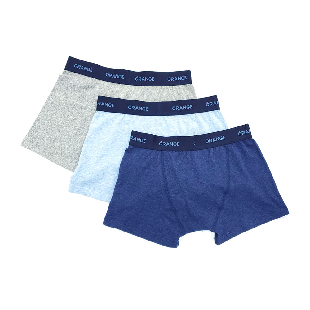 Paquete De 3 Bóxeres Brief Azul Heather Christmas Edition Para Hombre 1778