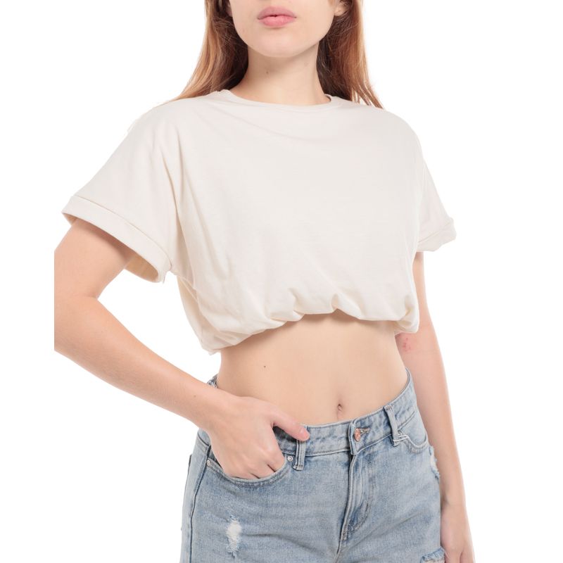 Blusa crop top online blanca