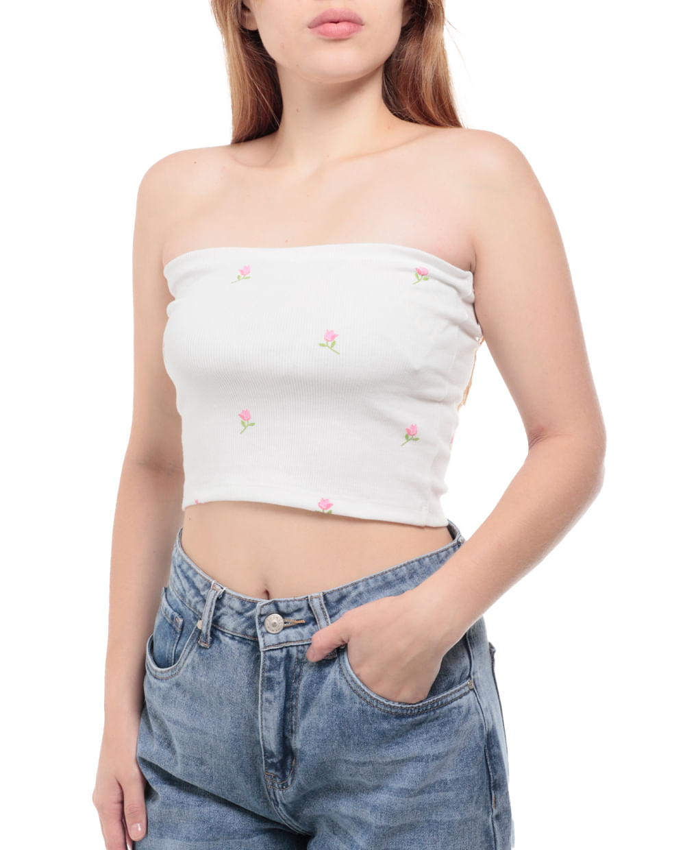 Top Strapless Blanco, CAMISETAS Y POLOS, CAMISETAS Y POLOS, MODA JUVENIL, MUJERES