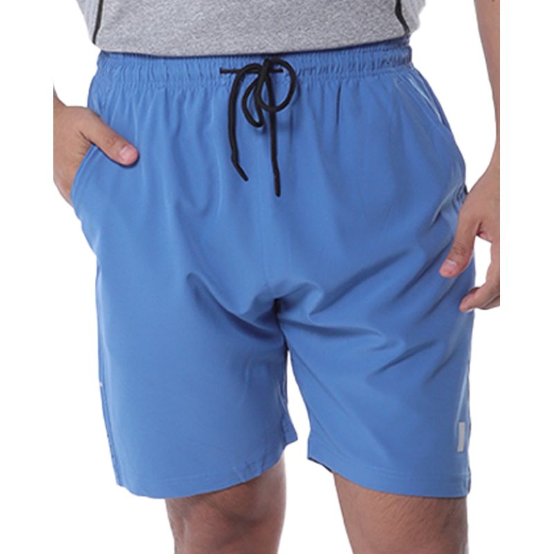 Bike short reflectivo celeste de poliester para hombre