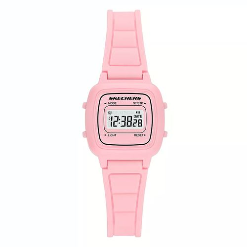 Reloj cronógrafo digital Skechers acrílico color rosado para dama