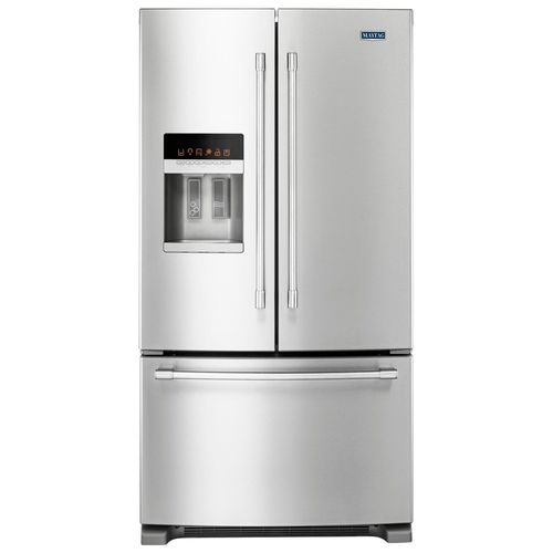 Refrigerador de puerta francesa de 25 pulgadas con certificación Energy Star MFI2570FEZ Maytag