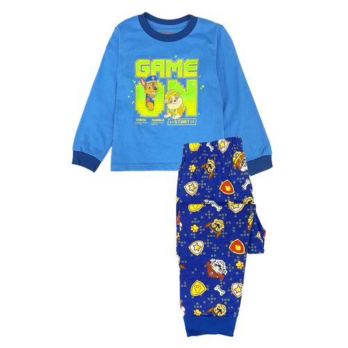 Pijama 2 piezas azul con estampado de la patrulla canina paw patrol para niño