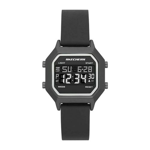 Reloj Skechers digital caucho color negro para dama