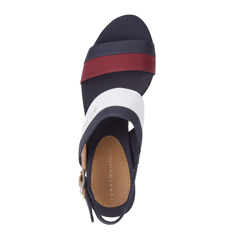 Sandalia casual Tommy Hilfiger multicolor para dama