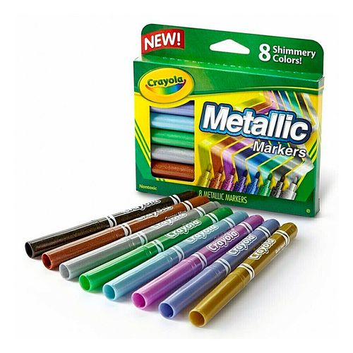 Crayola marcadores metálicos 8 piezas