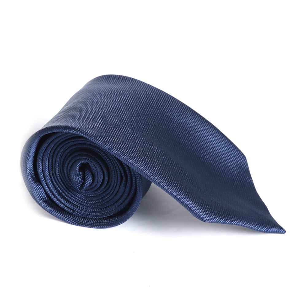 Corbata navy con textura mini print para hombre - Siman El Salvador