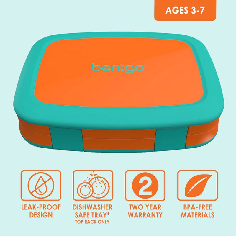 Lonchera Bentgo Kids Para Niños 5 Compartimientos Bpa-free