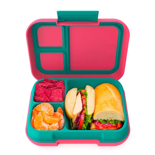 Depósito para comida infantil 3 compartimientos con divisor extraíble