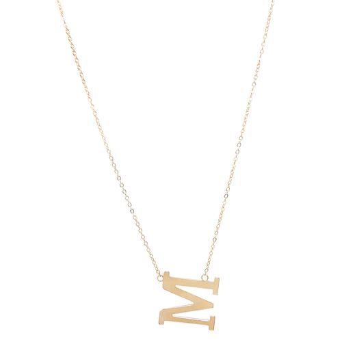 Cadena Nes con dije de letra "m"